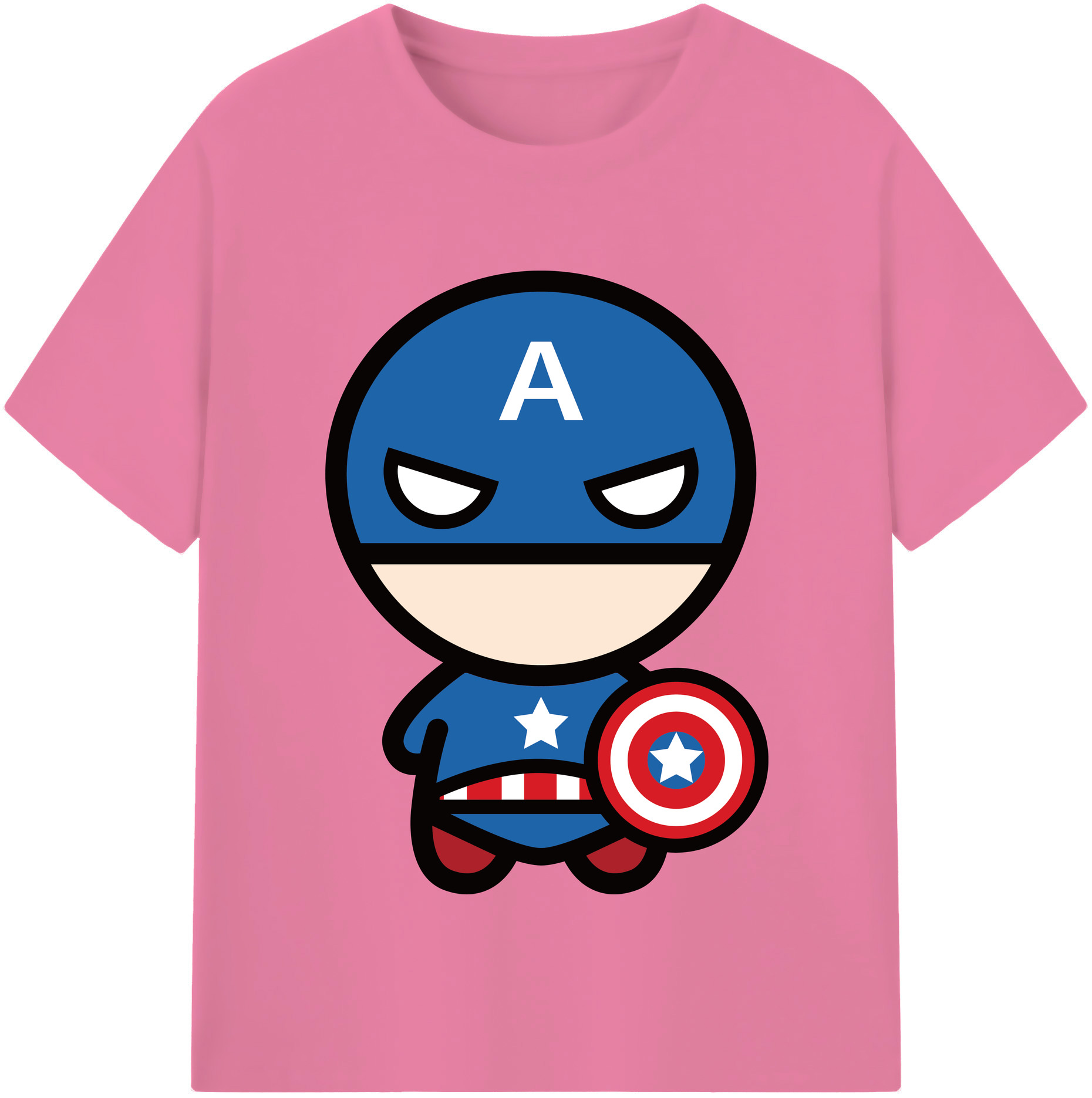 （画像用） アベンジャーズ The Avengers 綿100％半袖Tシャツ（フロントプリント）